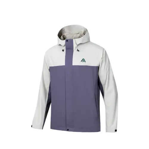 Anta Windbreaker Jacket Men's Gray Purple