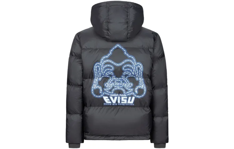 EVISU Down Jacket Men's Dark Gray