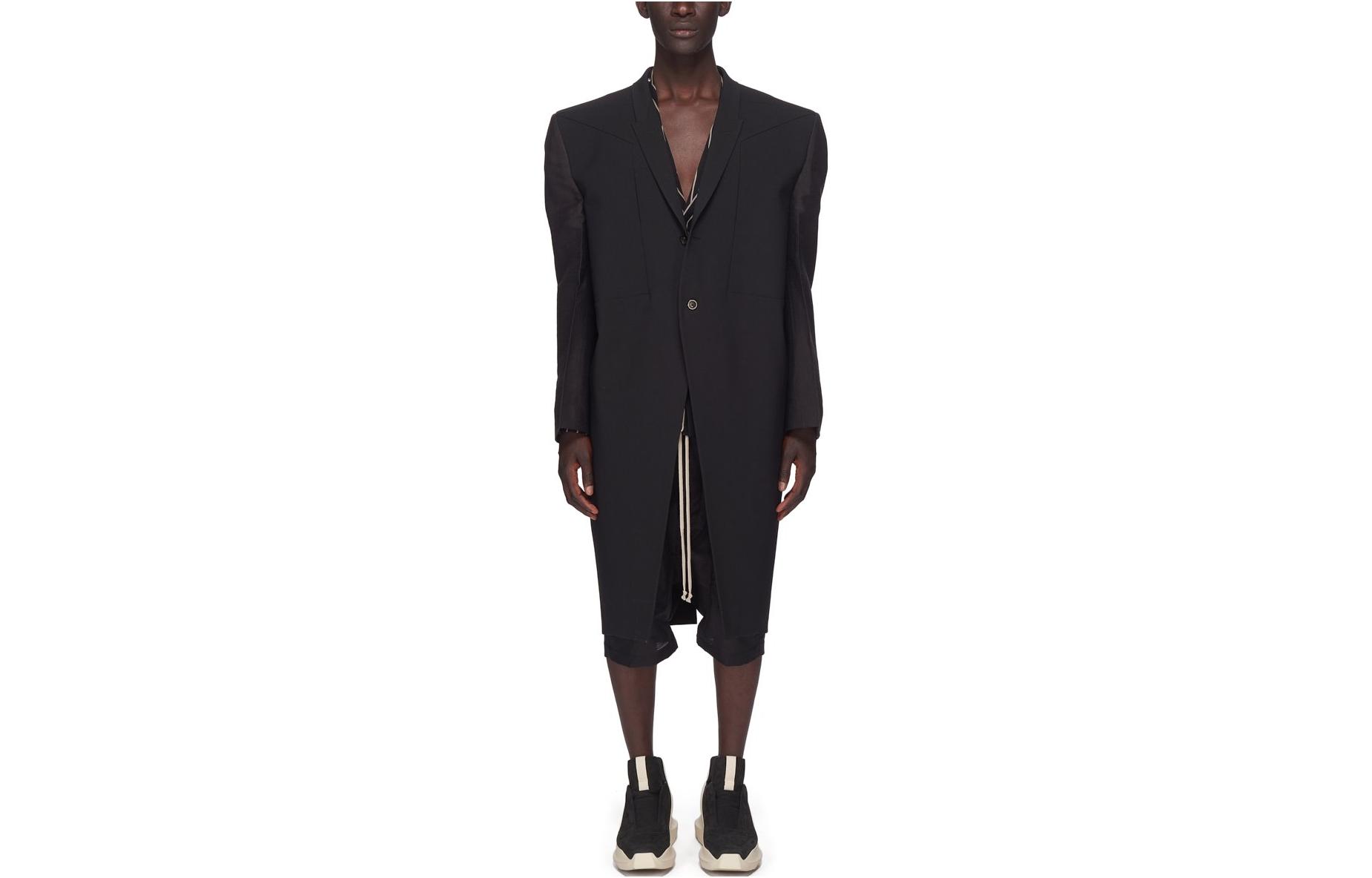 Мужское пальто RICK OWENS FW23 (черное)