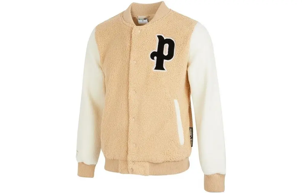 PUMA Velvet feel Coat Men's Beige Yellow
