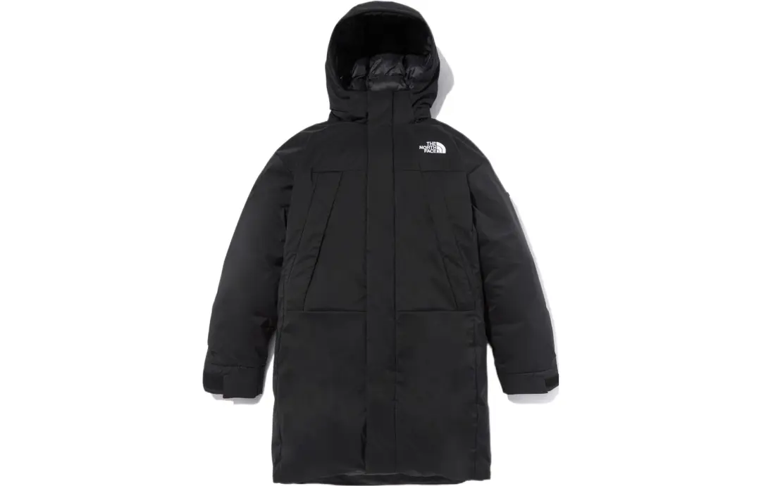 THE NORTH FACE AIR HEAT Solid Color Fleece Lined Logo Embroidery Coat Down Jacket Men's Black