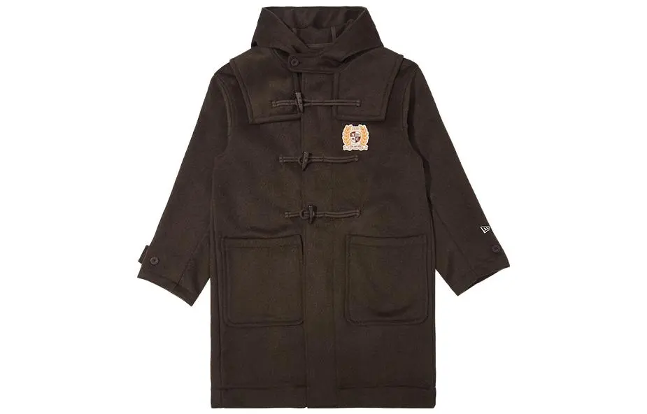 New Era Coats Unisex Umber Hooded Moderate Straight Fit