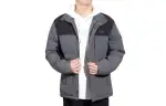Li Ning Sports Life Collection Down Jackets Men's Gray Stand Collar Moderate Other
