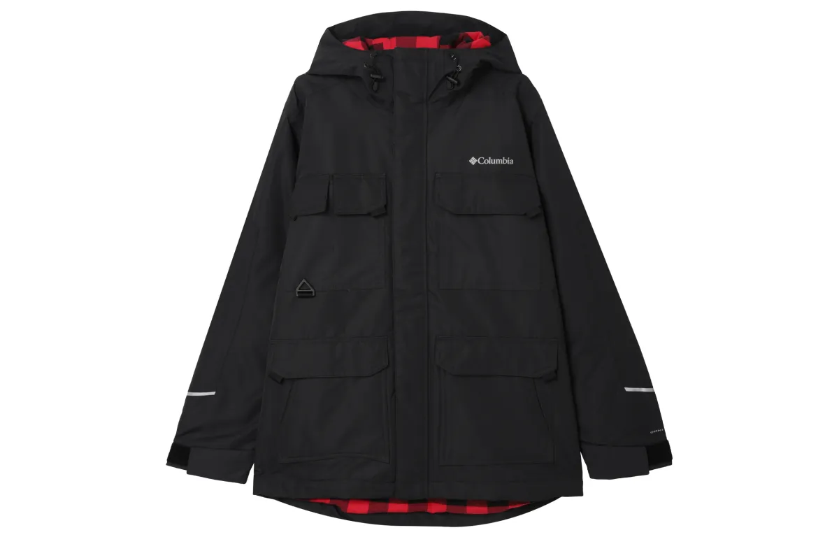 Columbia Puffer Jackets Men's Black Hooded Moderate Puffer Jacket