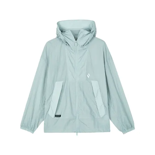 Skechers Jackets & Coats Unisex Sky Gray Cyan
