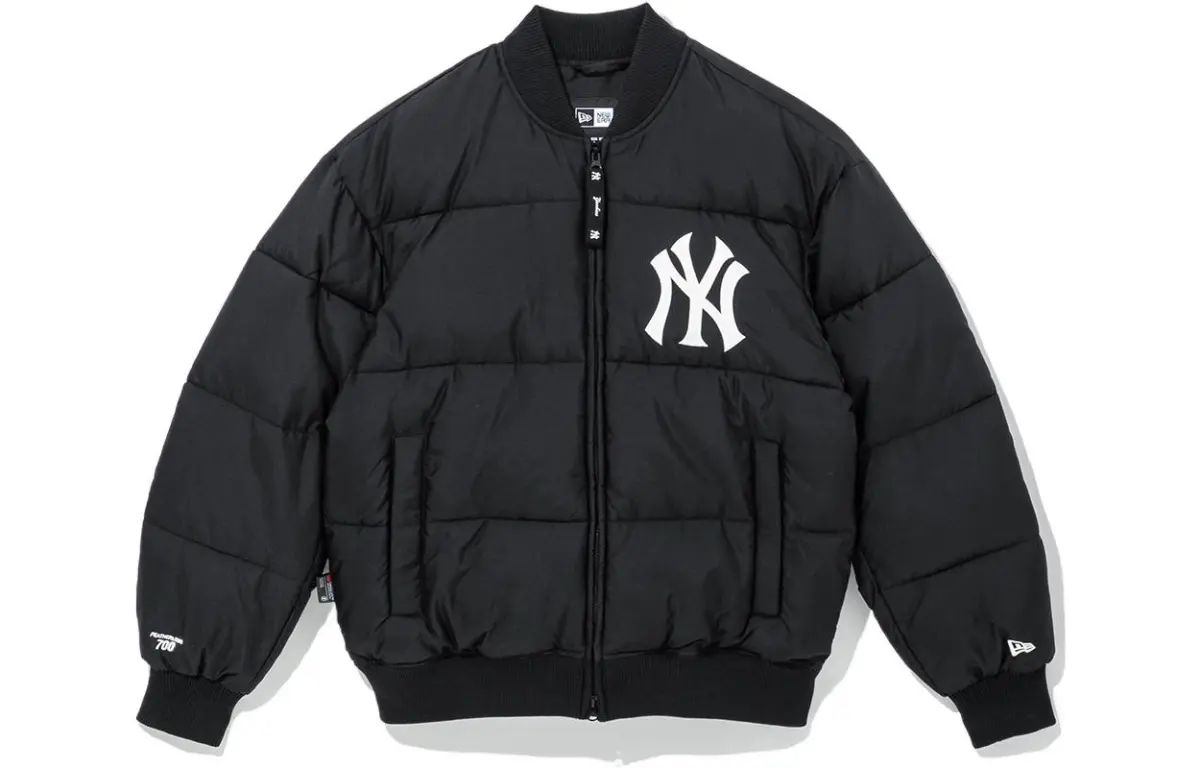 New Era Puffer Jacket Winter Unisex Black
