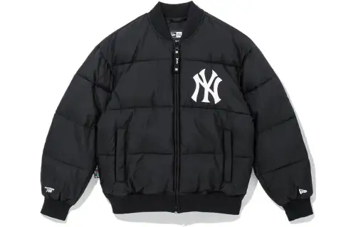 New Era Puffer Jacket Winter Unisex Black