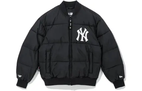 New Era Puffer Jacket Winter Unisex Black