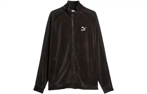 PUMA T7 Jackets Men's Black Stand Collar Moderate Other