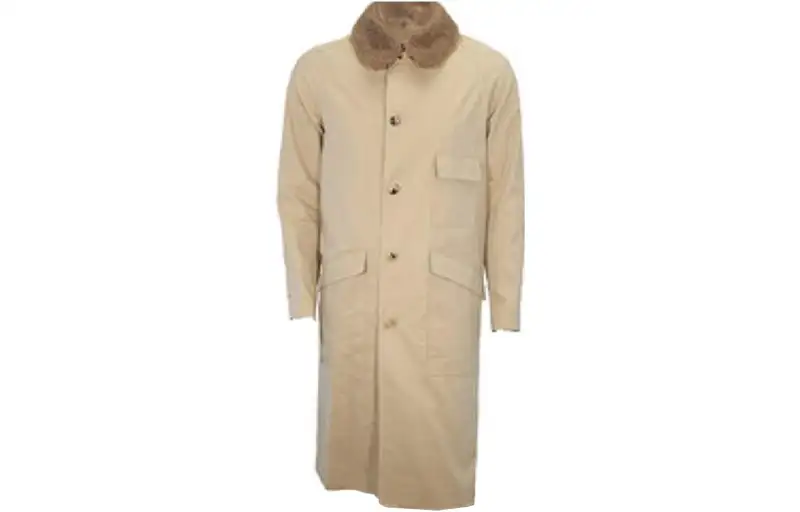 Burberry Coats Men's Brown Moderate Straight Fit