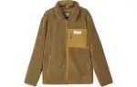 Skechers Sports Life Collection Velvet Jackets Unisex Light Brown/01N2 Stand Collar Moderate
