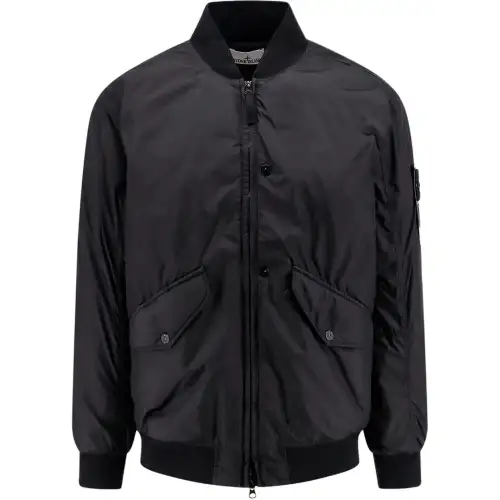 STONE ISLAND Logo Patch Bomber Jacket