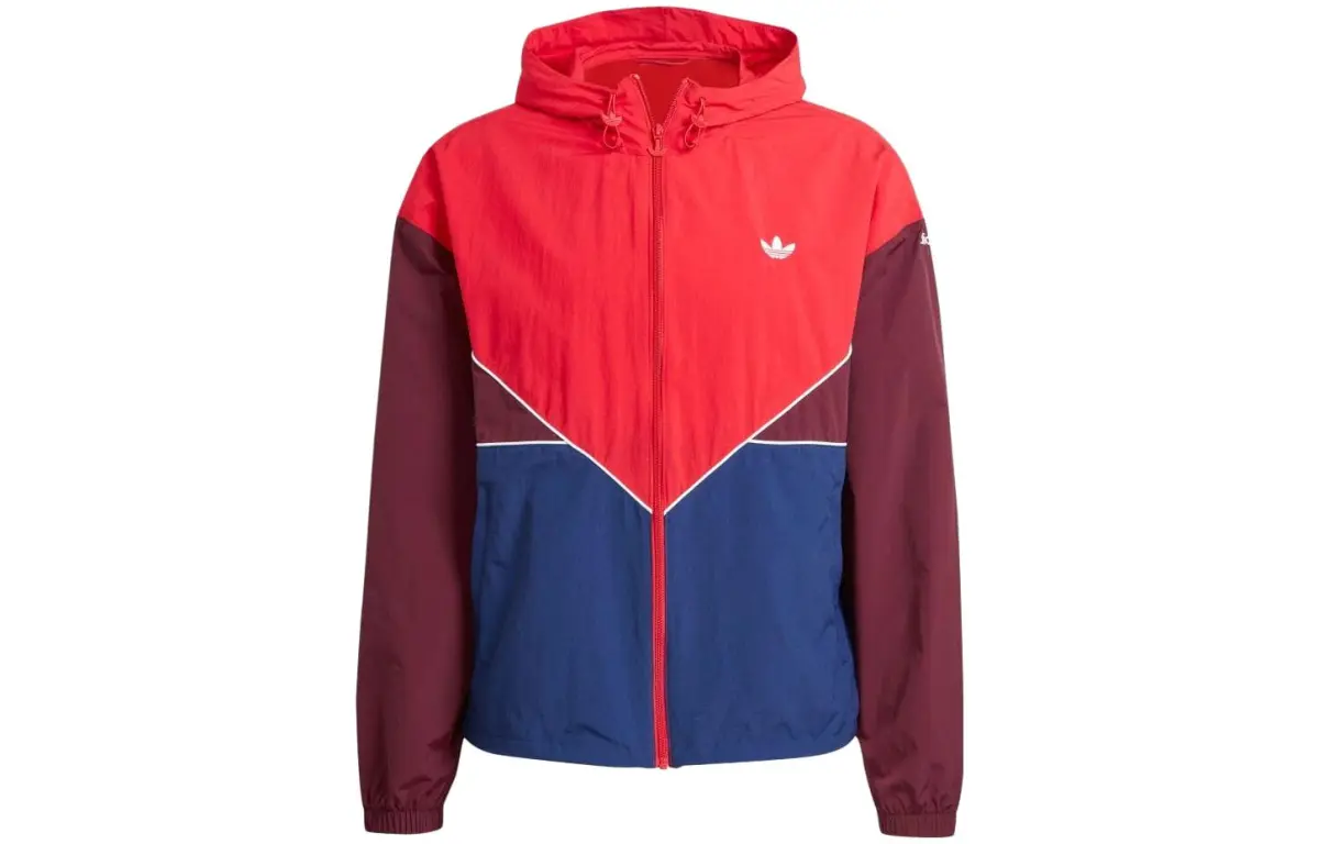 Adidas Originals Jackets Men's Red Blue Hooded Moderate Other