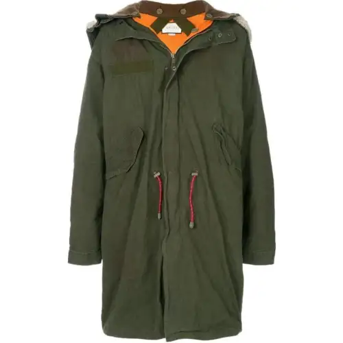 GUCCI Coats Men's Green Hooded Moderate