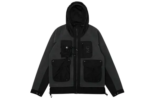 MIND ERROR Loose Fit Pilot Jacket Unisex Gray