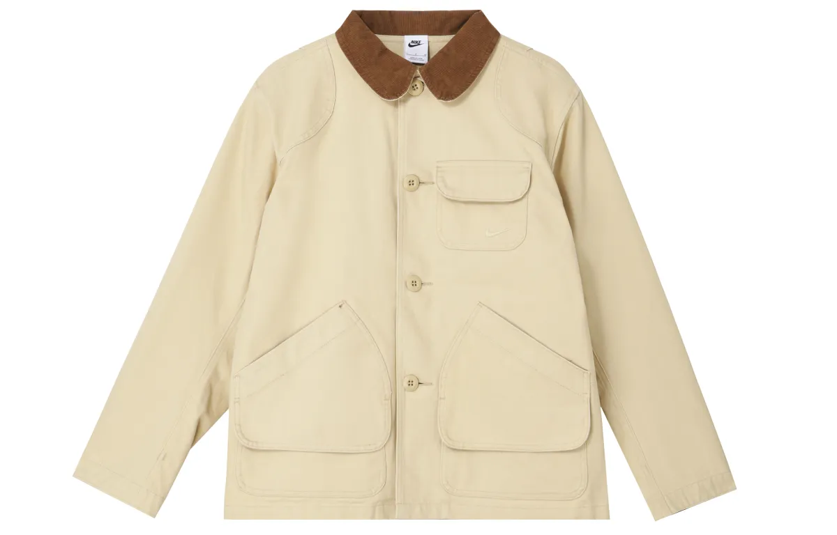 Nike Flannel Lined Barn Jackets & Coats Men's Sesame Yellow