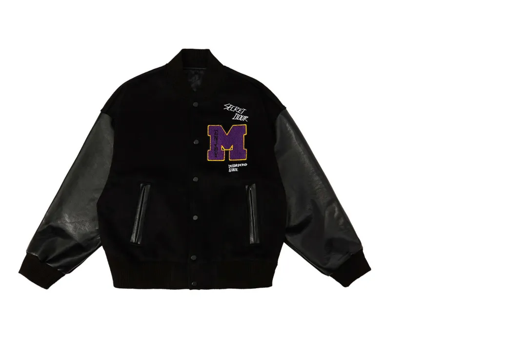 MR.ENJOYDA MONEY Baseball Jacket Men's Black