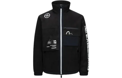 EVISU Jackets Men's Black Hooded Moderate Other