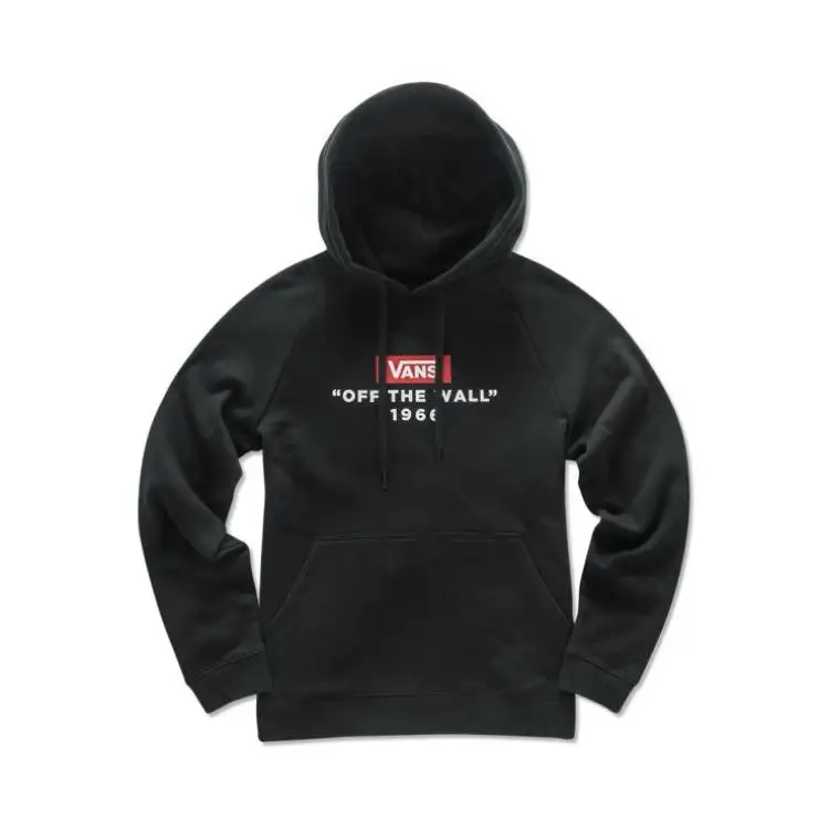 Vans Sweatshirts Unisex Black Hooded Moderate Regular