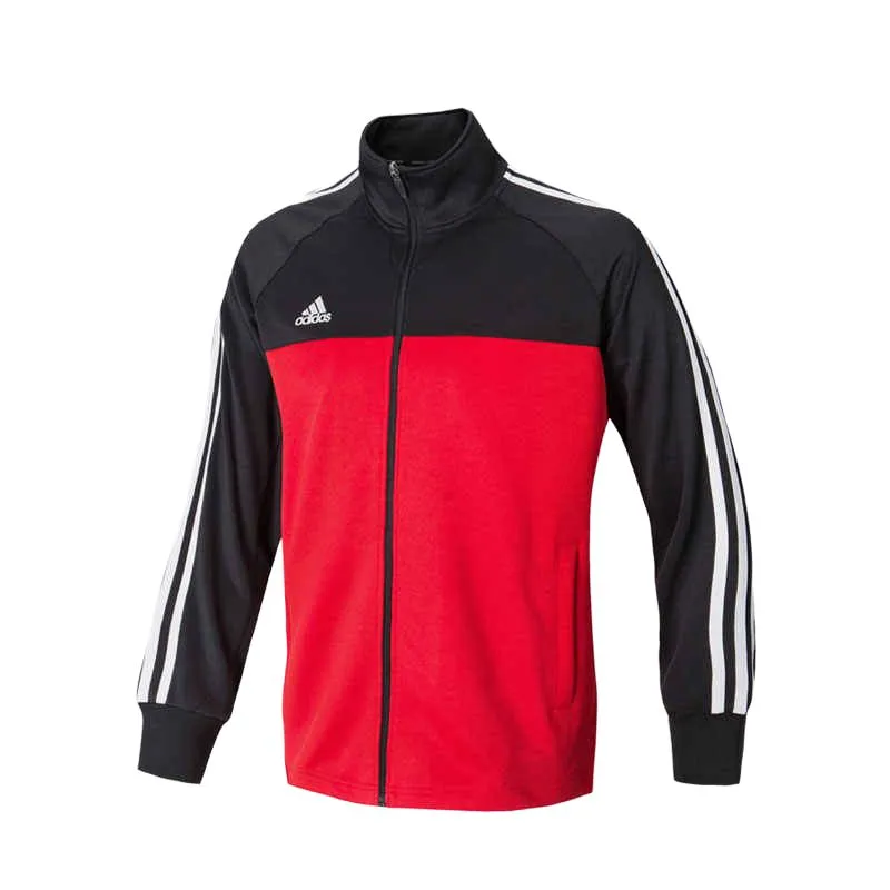 Adidas Jackets Unisex Black Red Patchwork Stand Collar Moderate Other