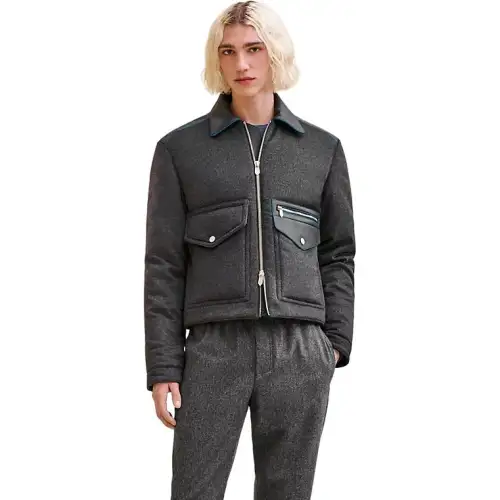 HERMES FW24 Jackets & Coats Men's Gray