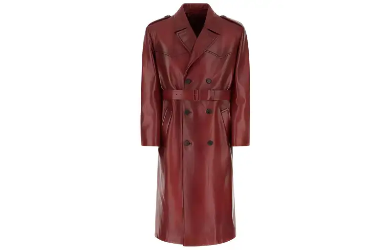 PRADA Coats Men's Red Moderate