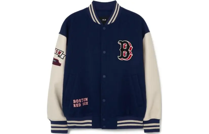 MLB Baseball Jacket Unisex Navy Blue