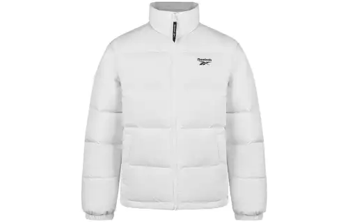 Reebok Down Jackets Unisex Pink White Stand Collar Moderate Other