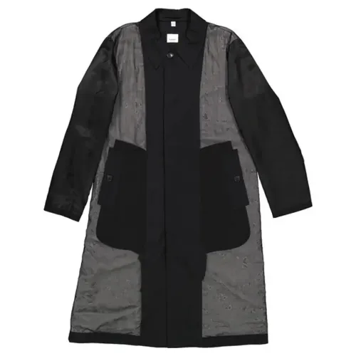 Burberry Coats Men's Black Moderate