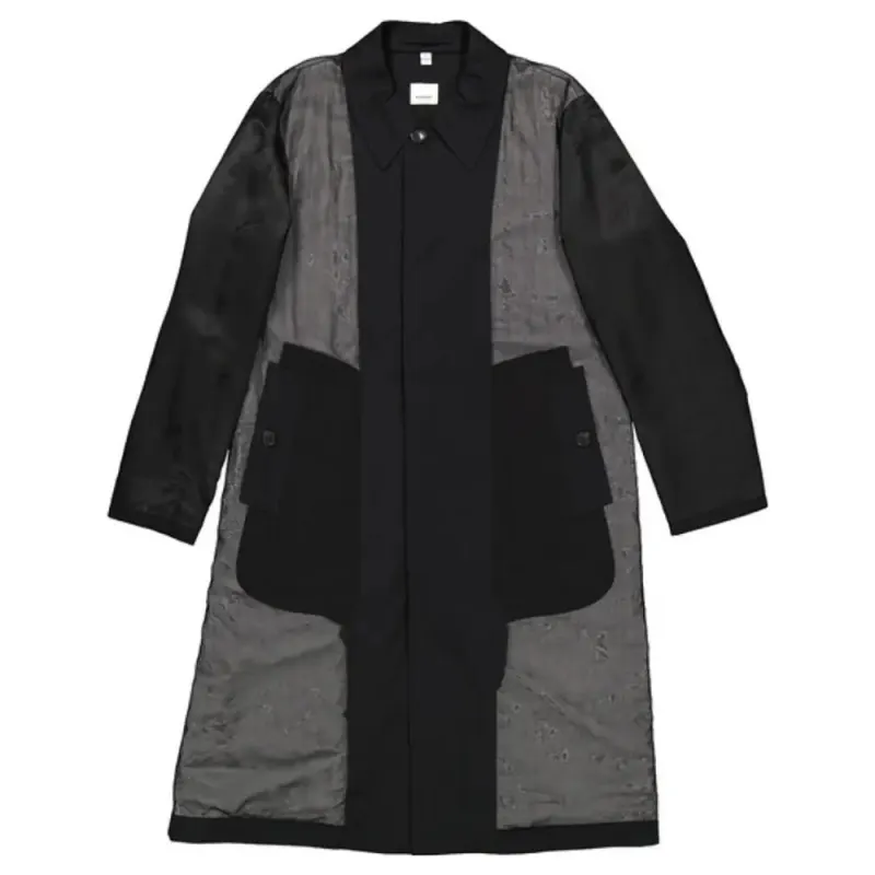 Burberry Coats Men's Black Moderate