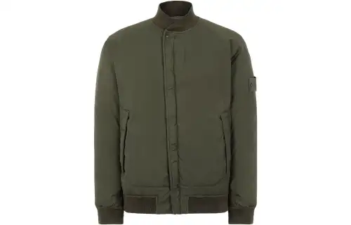 STONE ISLAND Jackets Men's Green Baseball Collar Moderate
