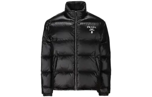 Prada 2022 logo-detail down jacket