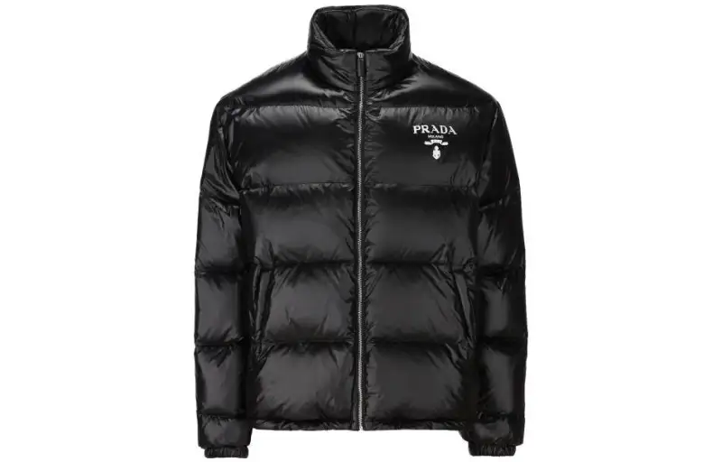 Prada 2022 logo-detail down jacket