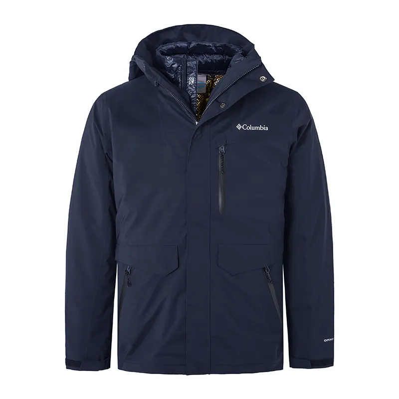 Columbia City Outdoor Collection Windbreaker Jacket Men's Navy Blue
