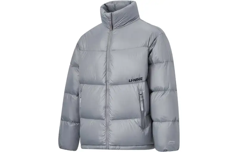 Li Ning Hot Pots Down Collection Down Jacket Unisex Rubble Gray