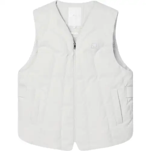 FILA MILANO Vest Men's Light Gray Ivory