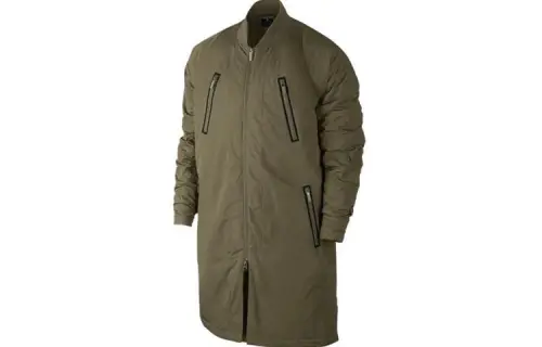 Jordan Puffer Jackets Men's Army Green Baseball Collar Thin Other