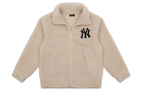 MLB Base fleece velvet camel jacket for men and women