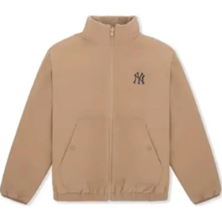 MLB New York Yankees Velvet feel Coat Unisex Apricot