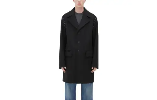 Bottega Veneta Coat Men's Black