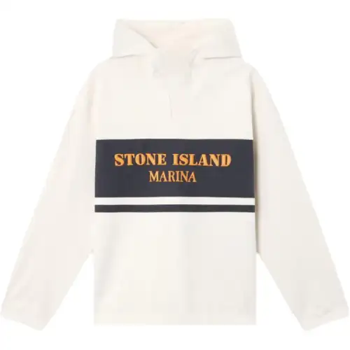 STONE ISLAND Embroidered logo Hoodie