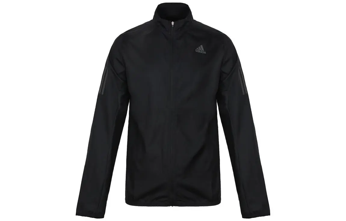 Adidas Jackets Men's Black Stand Collar Moderate Other