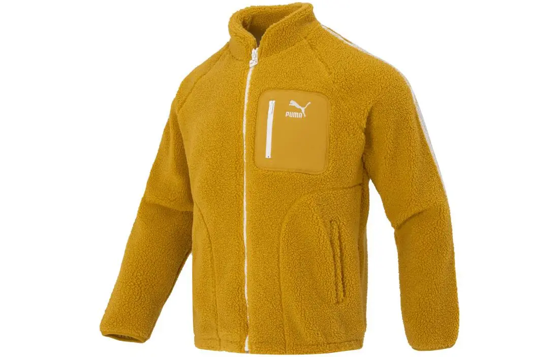 PUMA Jackets Unisex Gold Stand Collar Moderate Other