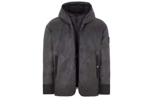 STONE ISLAND Down Jacket Unisex Black