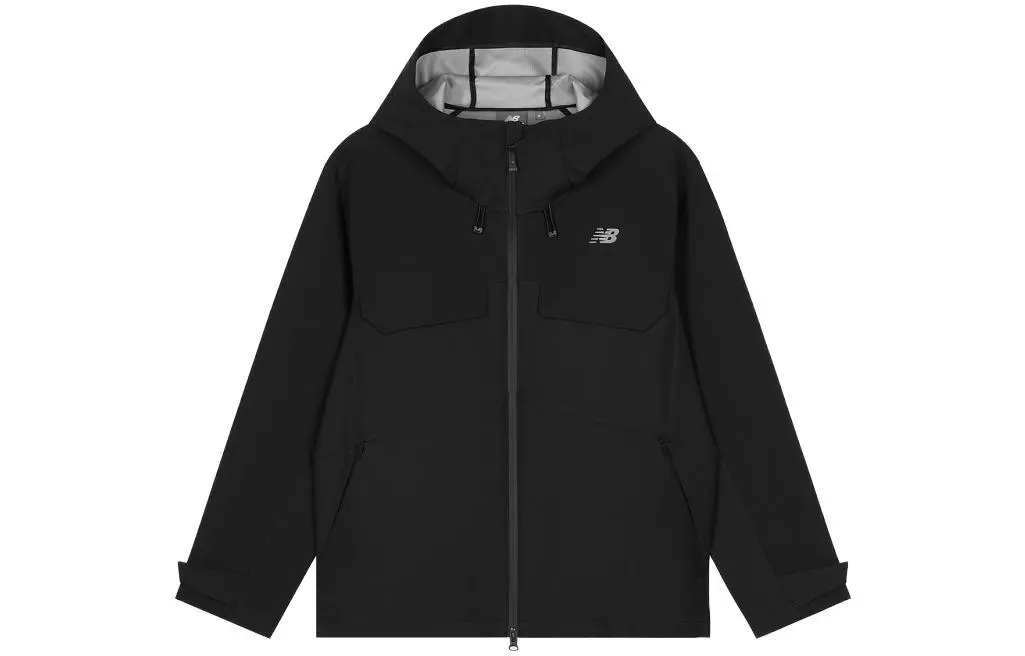 New Balance Jackets Men's Black Hooded Moderate Other