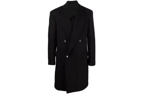 Bottega Veneta Coats Men's Black Suit Collar Moderate