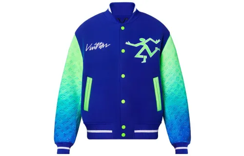 LOUIS VUITTON Mix Gradient Leather Bomber