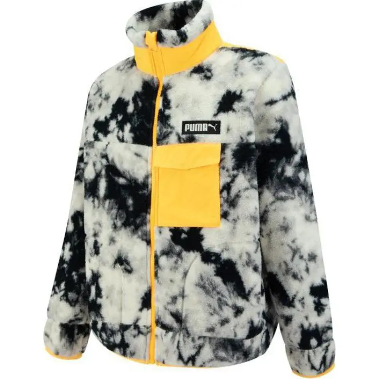 PUMA Downtown Velvet feel Coat Unisex Pure White
