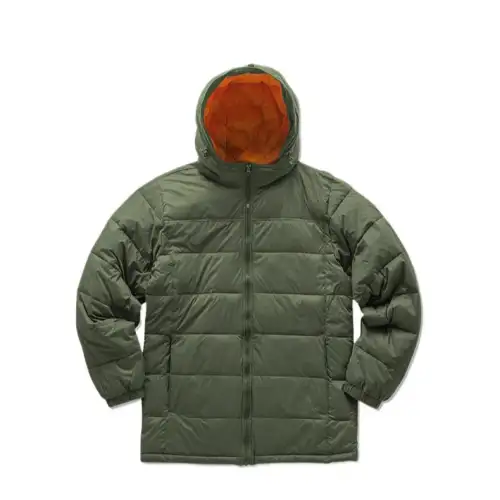Vans Puffer Jackets Men's Green Hooded Moderate Puffer Jacket
