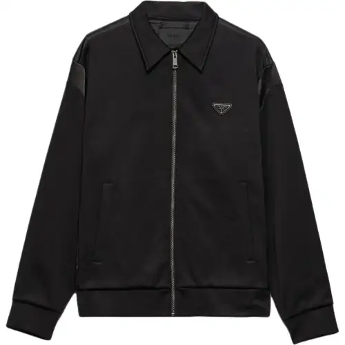 PRADA Logo Detailed Zip Up Jacket